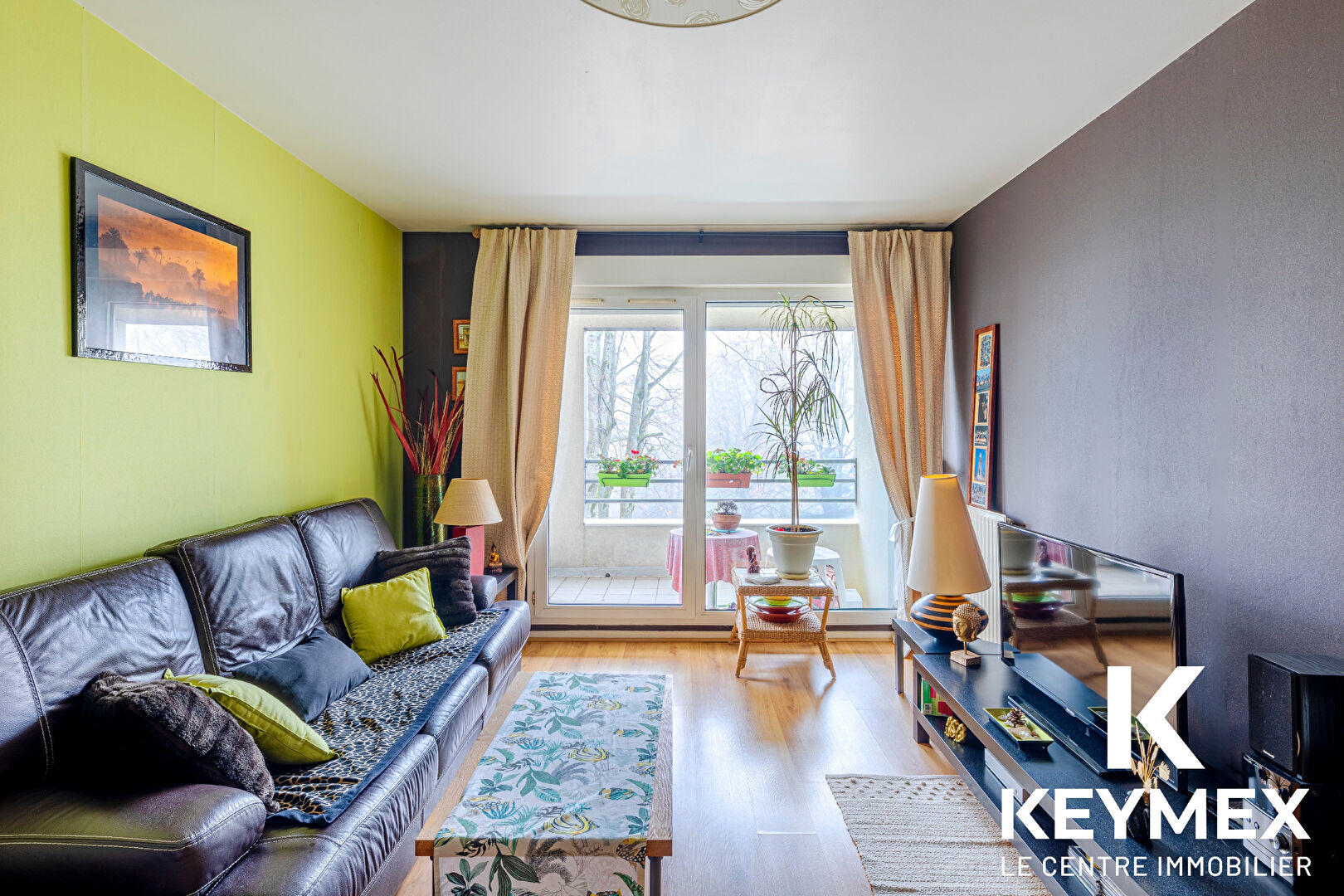 Appartement 2 pièces - 46 m² - Parking - Balcon - pas de travaux - Calme