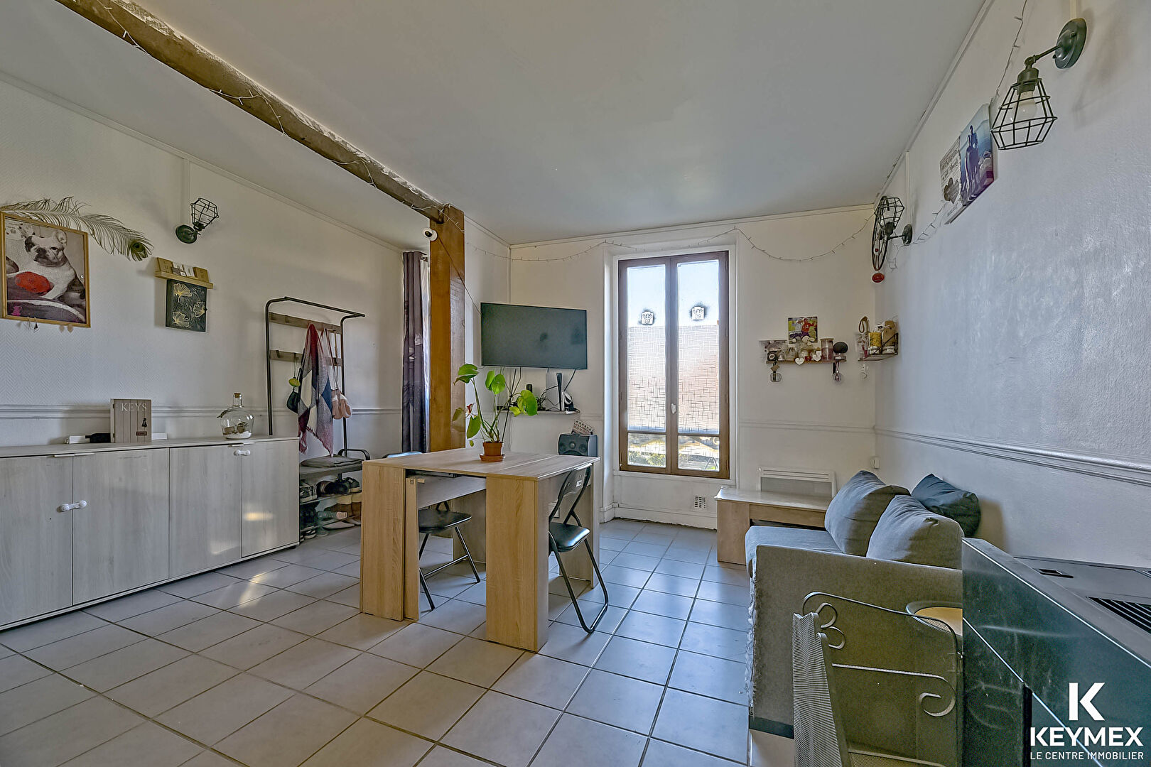 Appartement Beaumont Sur Oise 3 pièce(s) 46.99 m2, stationnement, jardin, chambre et bureau