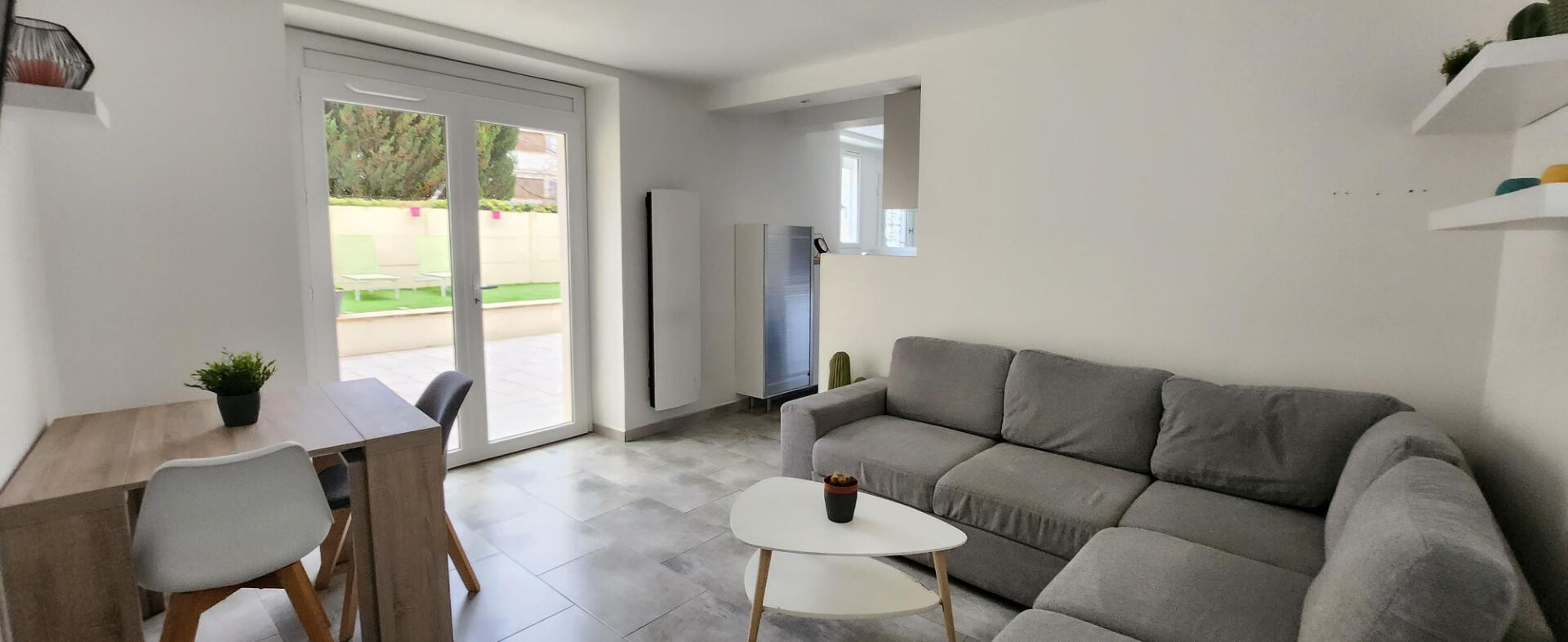 Charmant F3 meublé avec jardin