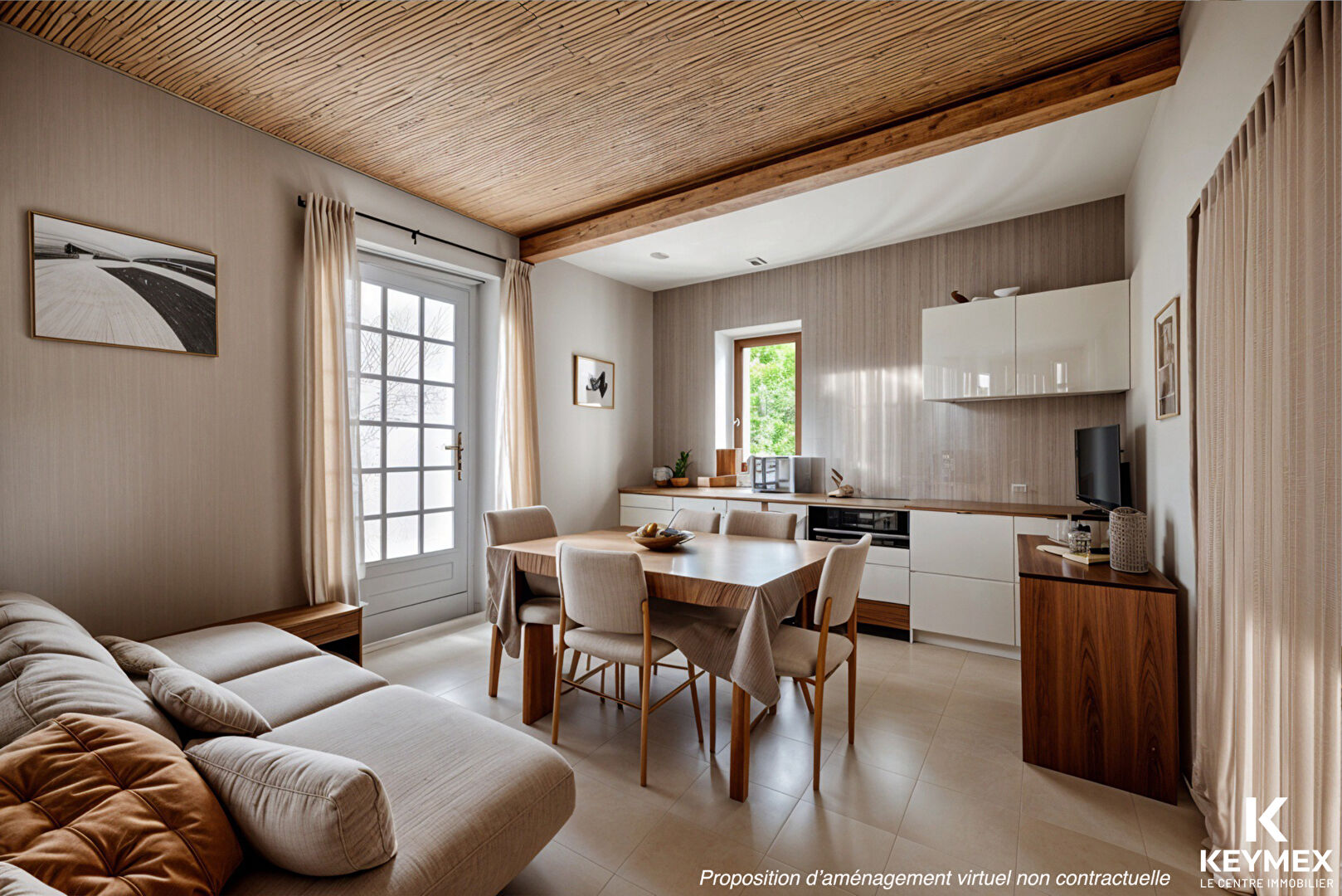 Appartement 2 pièces avec jardin au centre de Chambly