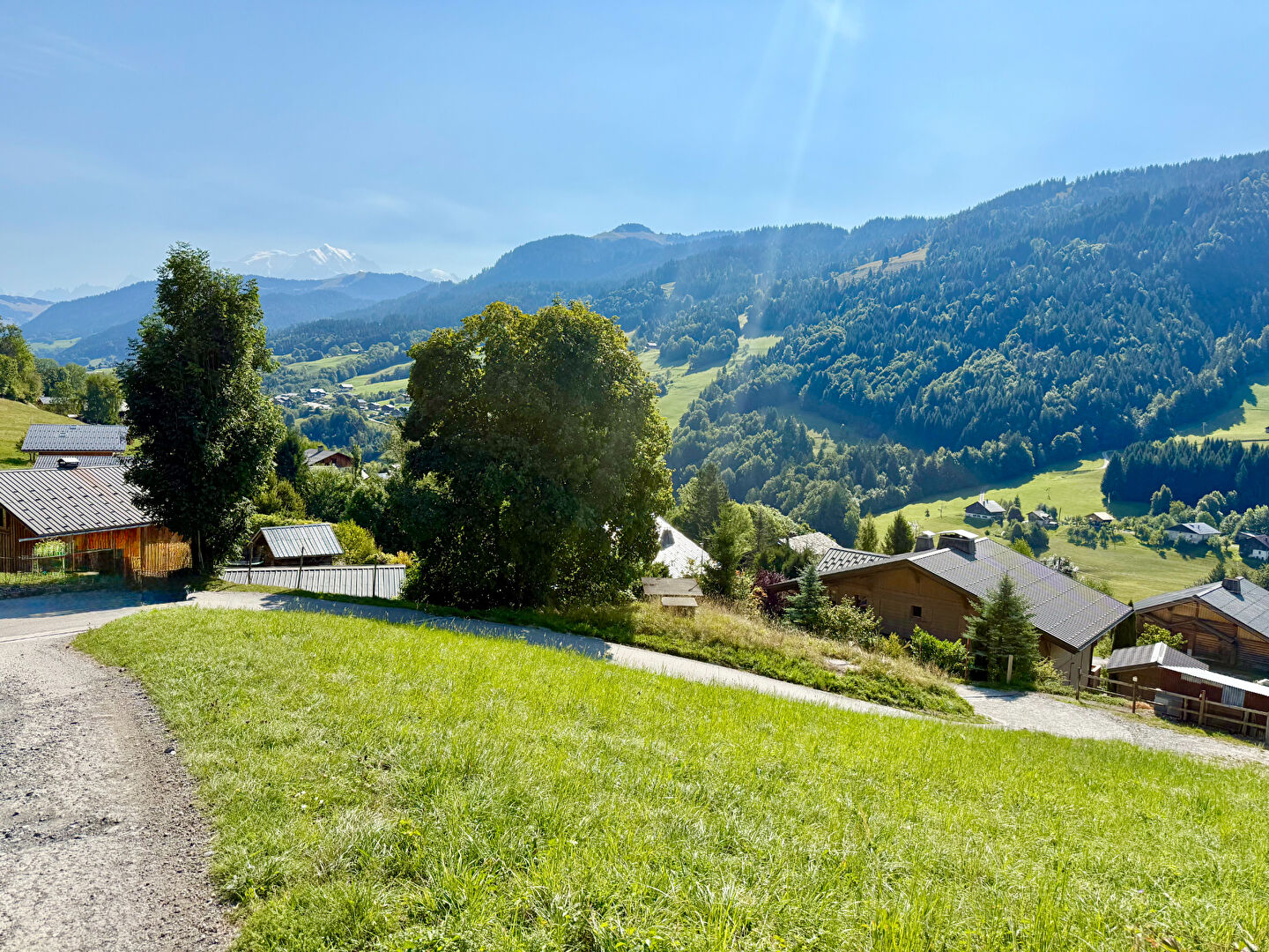 TERRAIN VUE MONT BLANC