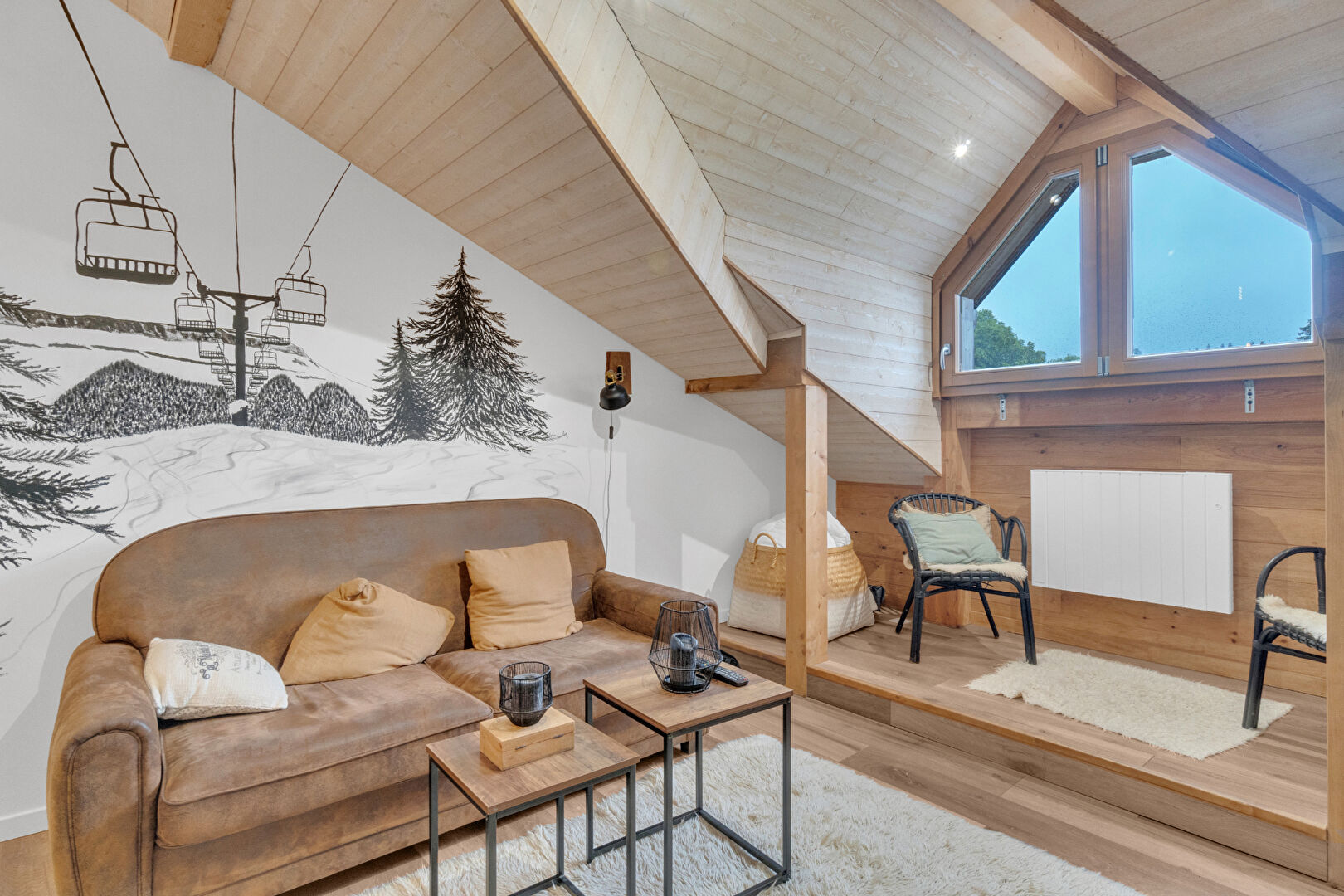 Appartement 2 pièces La Féclaz au pied des pistes.