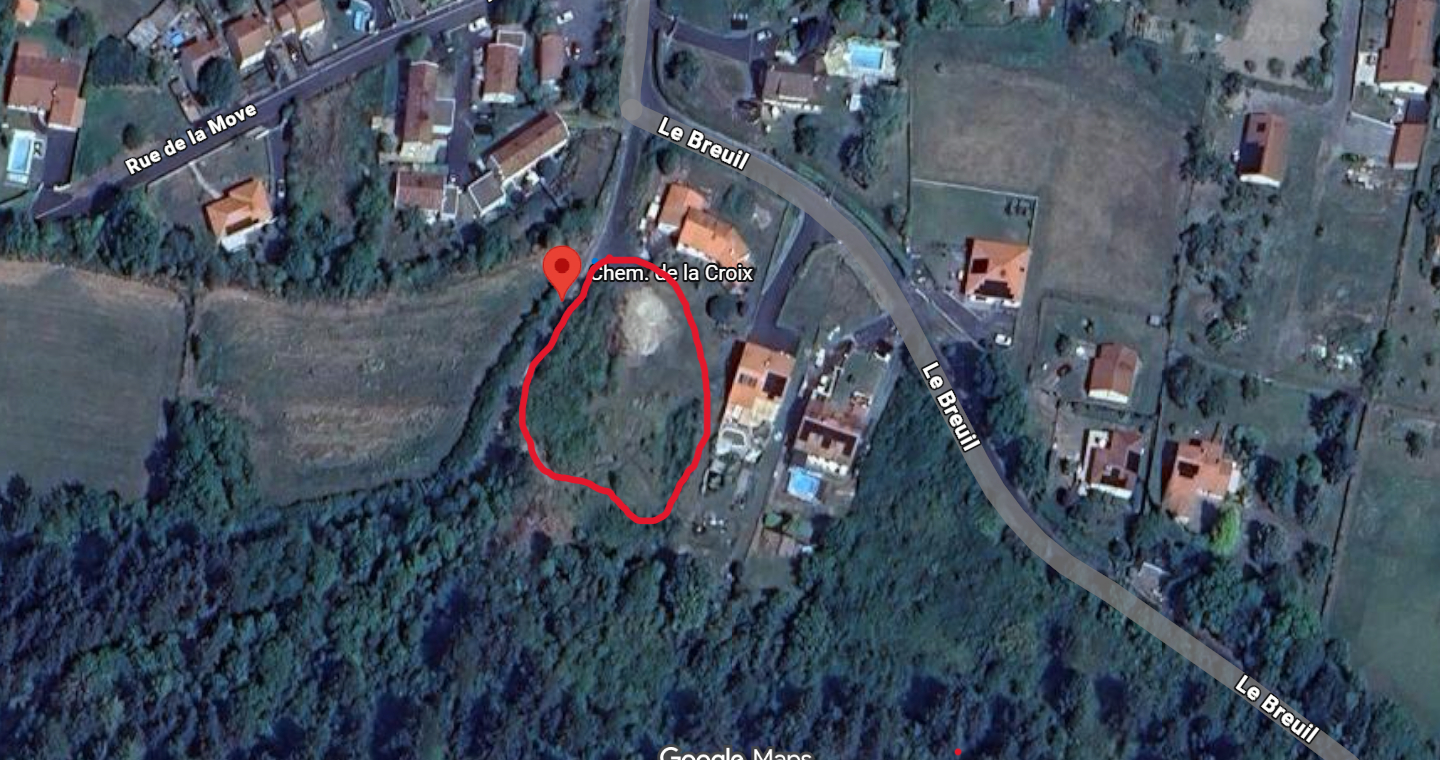 Terrain constructible 750M² + 750M² d'agrément