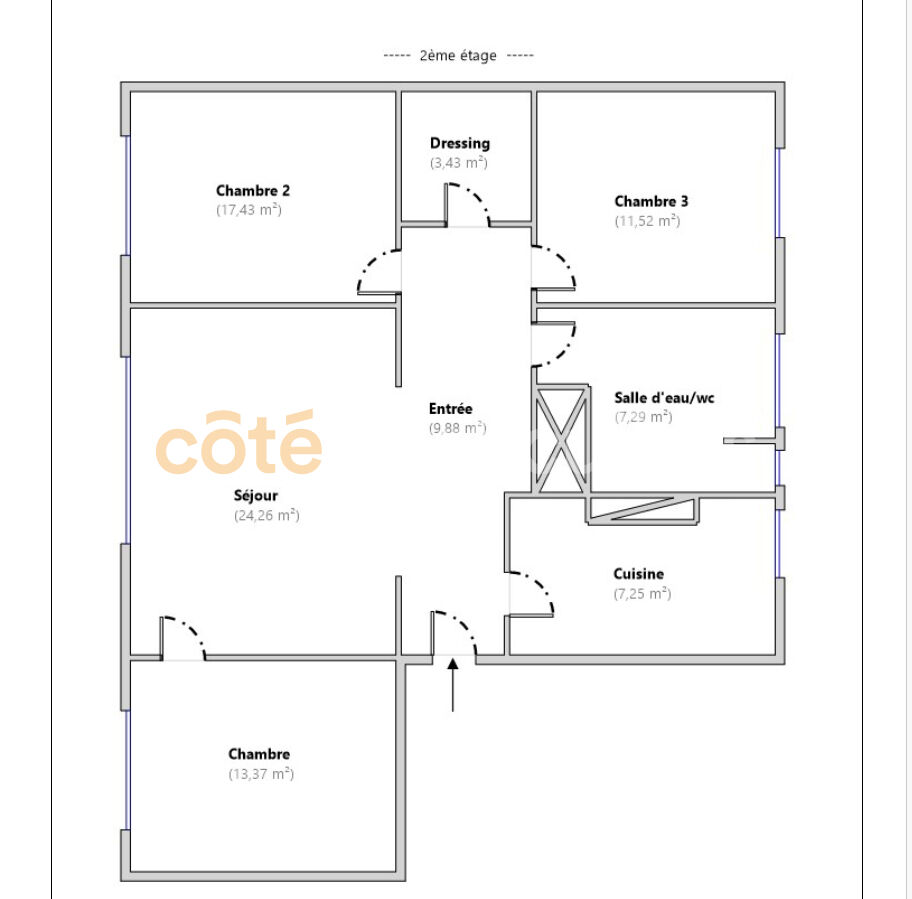 Appartement 4 pièces 94 m² · à Le Bourget · 94,4 m² · 295 000 €
