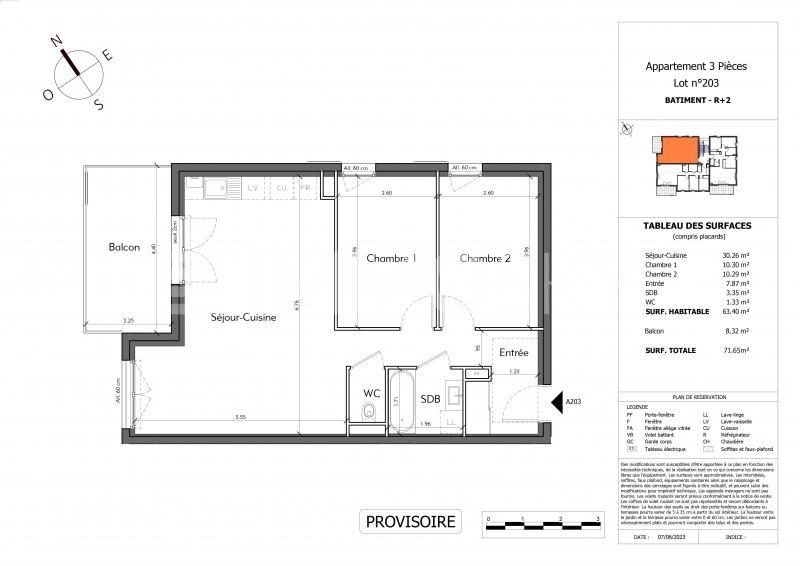 Appartement 3 pièces 63 m² · à Loisin · 63 m² · 337 000 €