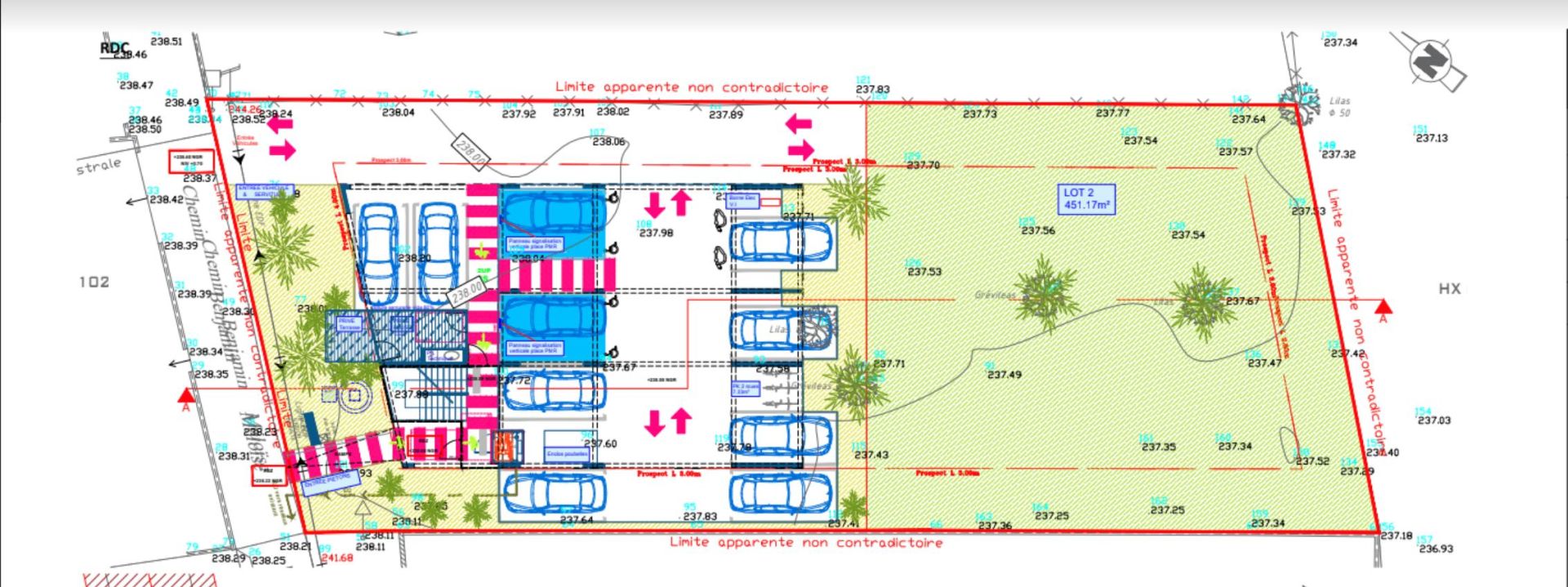 Terrain 451 m² · à Saint-Pierre · 451 m² · 186 667 €