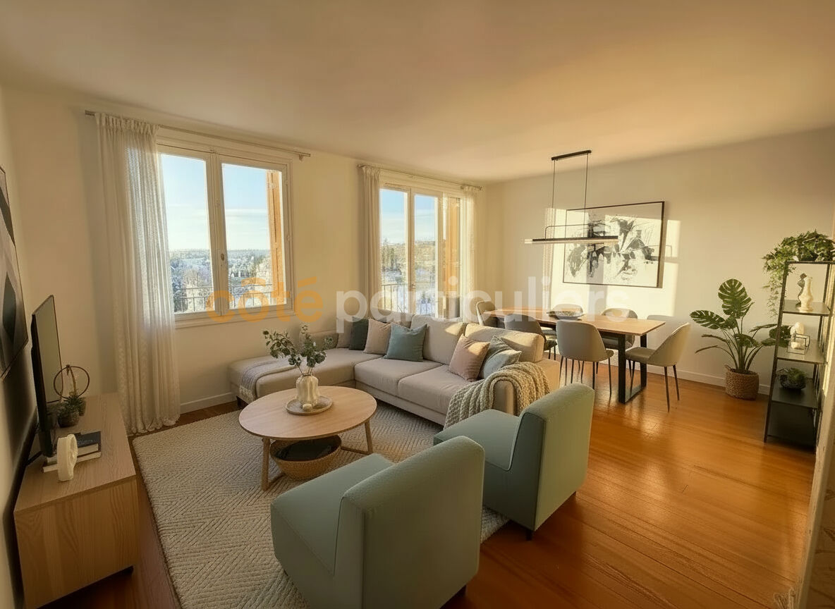 Appartement lumineux 4 pièces avec balcon