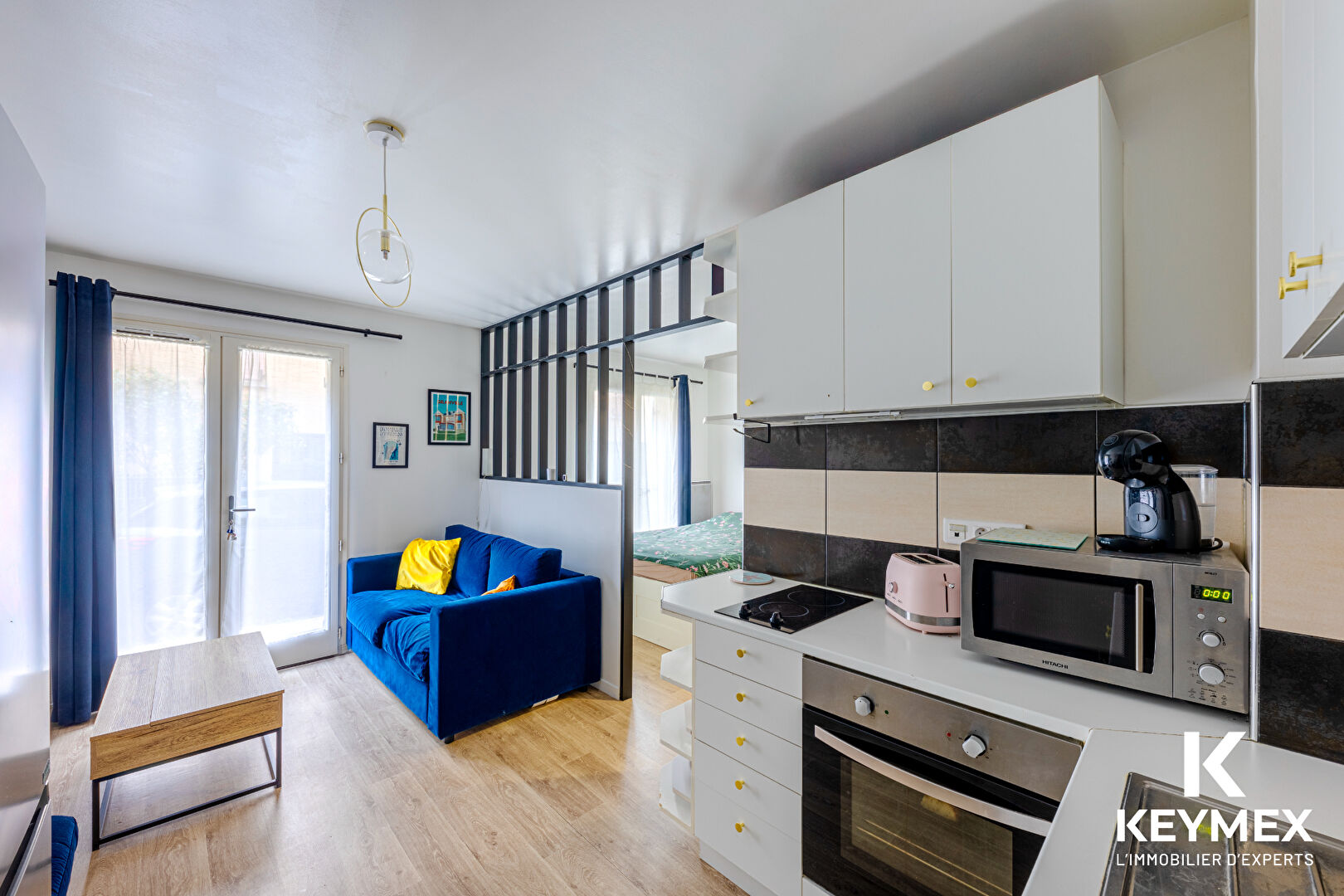 Appartement Beaumont Sur Oise 1 pièce(s) avec espace nuit et jardin 28.07 m2