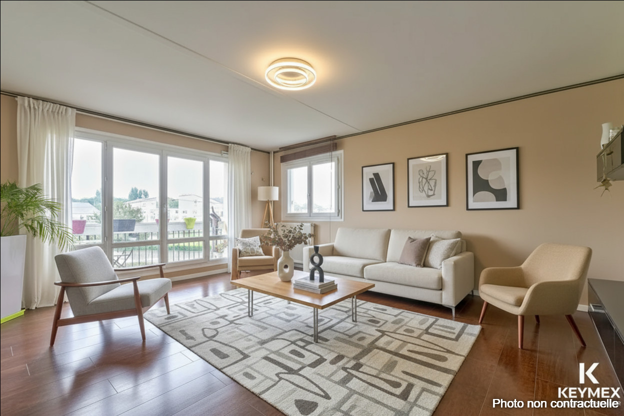 Appt Taverny 4 pièces 3 ch. 85 m2 lumineux - loggia- parking