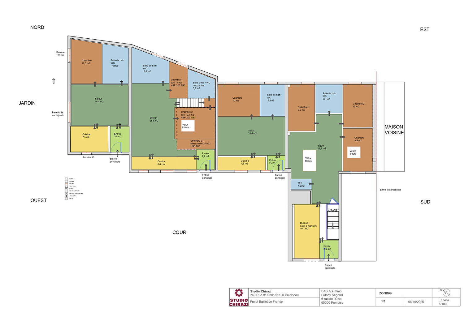 Appartement Baillet En France 3 pièce(s) 76m²