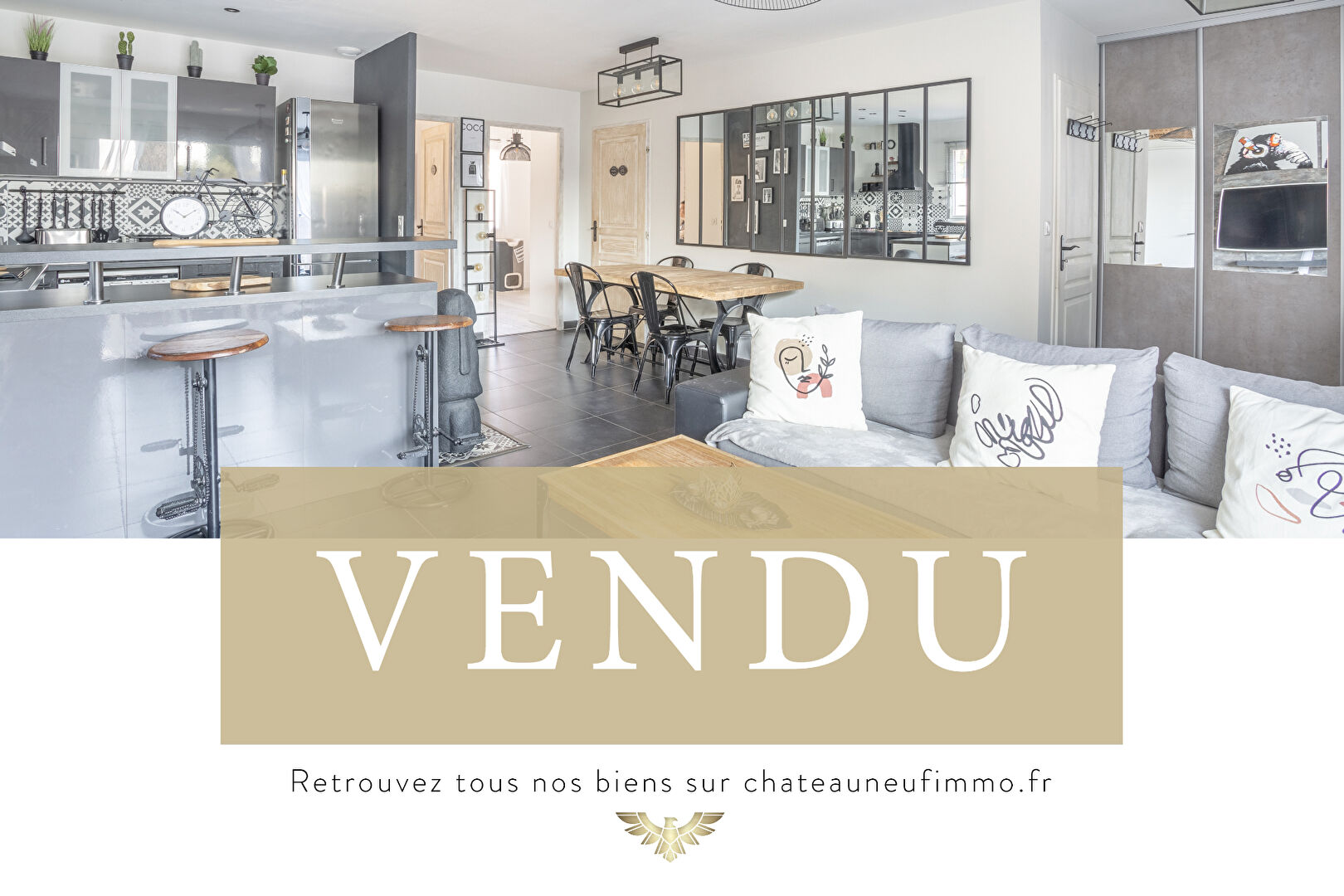 APPARTEMENT T3 / CHATEAUNEUF / RECENT / 100 M DE JARDIN / 2 PLACES DE PARKING / GARAGE