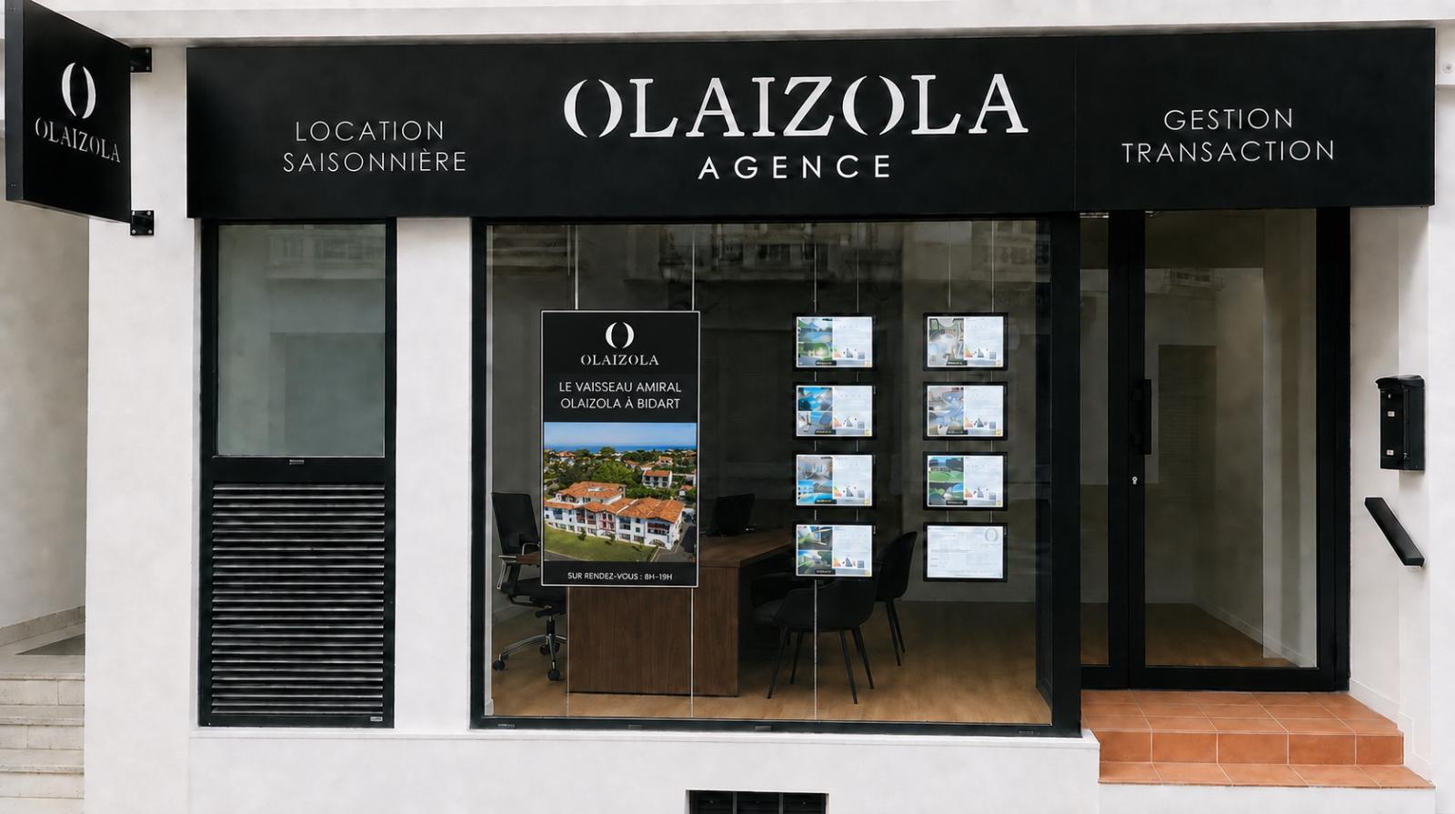  Agence immobili�re OLAIZOLA � Saint-Jean-de-Luz � boulevard Victor Hugo