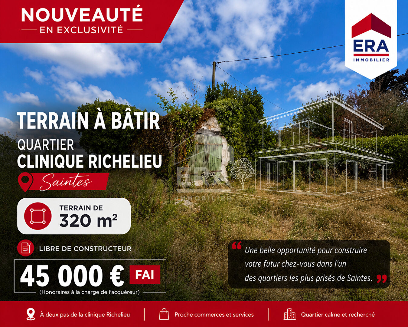 Saintes ? quartier clinique richelieu · 45 000 €